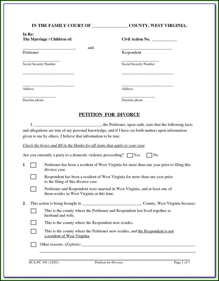 Printable Divorce Forms Nj Printable Divorce Forms Nj