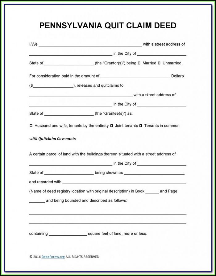 Quit Claim Deed Form Palm Beach County Florida Quit Claim Deed Form Palm Beach County Florida