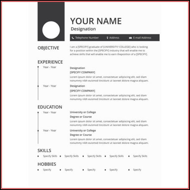 Resume Pdf Templates Free Download Resume Pdf Templates Free Download