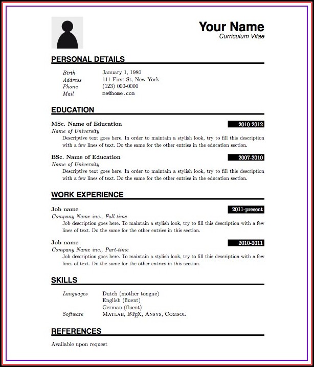 Resume Preparation Format For Freshers Resume Preparation Format For Freshers