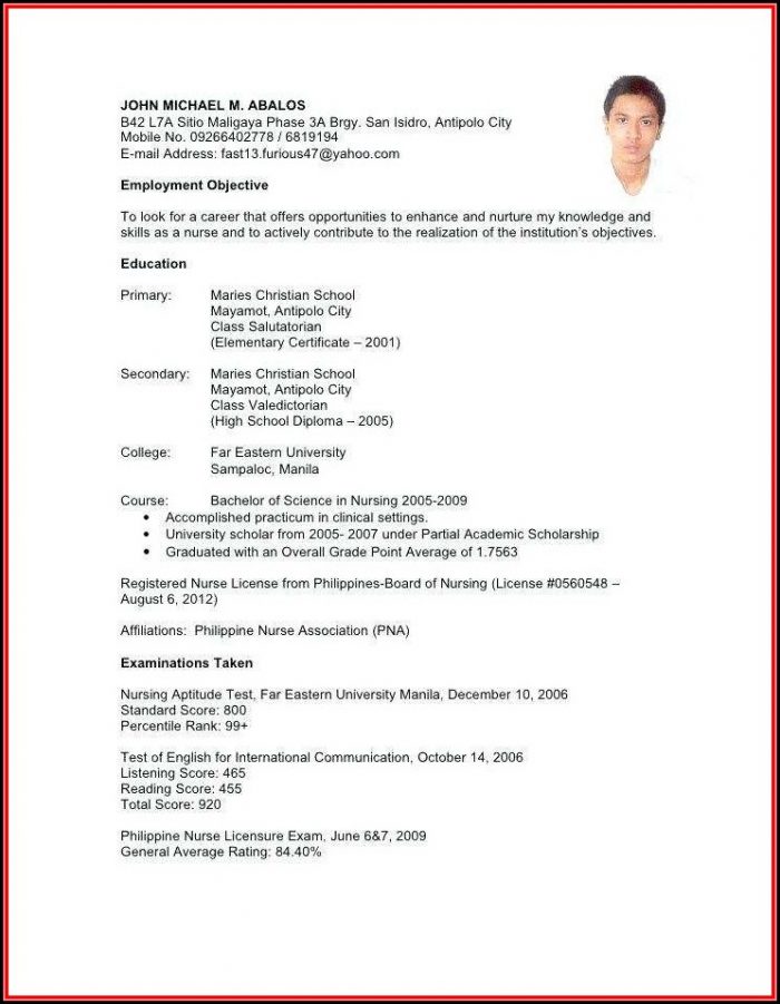 Resume Sample For Nurses Without Experience Resume Sample For Nurses Without Experience