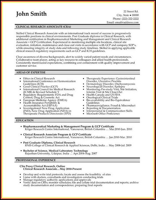 Resume Template For Medical Research Assistant Resume Template For Medical Research Assistant