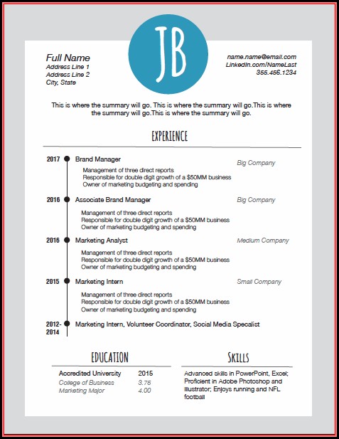Resume Template Free Download Ppt Resume Template Free Download Ppt