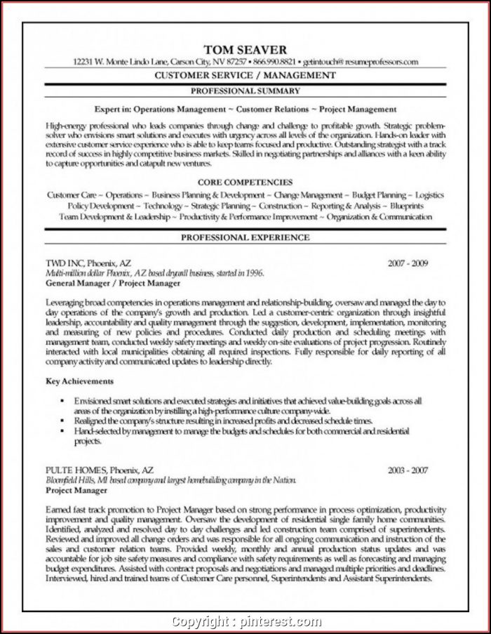 Resume Templates For Construction Project Manager Resume Templates For Construction Project Manager
