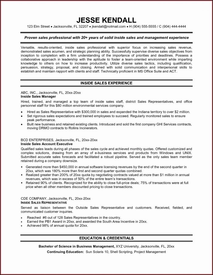Resume Templates For Sales Positions Resume Templates For Sales Positions