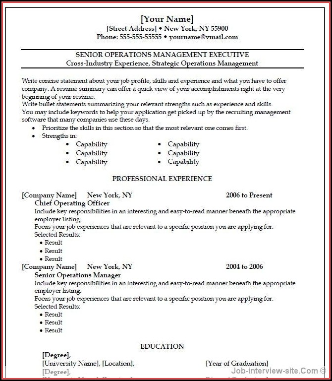 Resumes Templates Microsoft Word Resumes Templates Microsoft Word