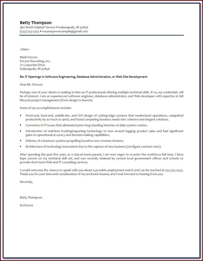 Sample Professional Resumes And Cover Letters Sample Professional Resumes And Cover Letters