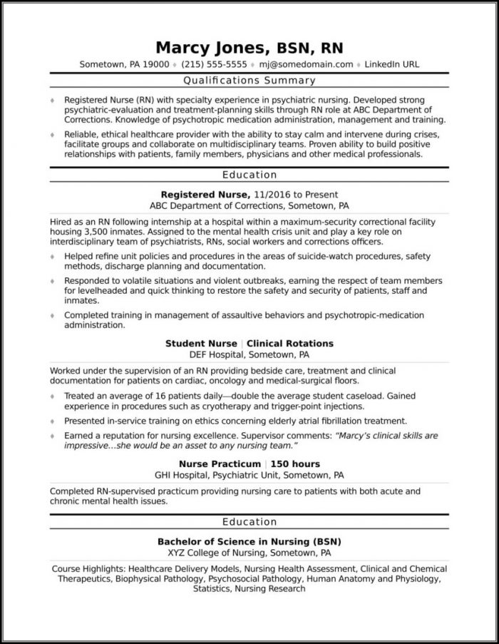 Sample Resume For Rn Entry Level Sample Resume For Rn Entry Level