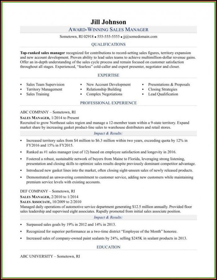 Sample Resumes Sales Director Sample Resumes Sales Director