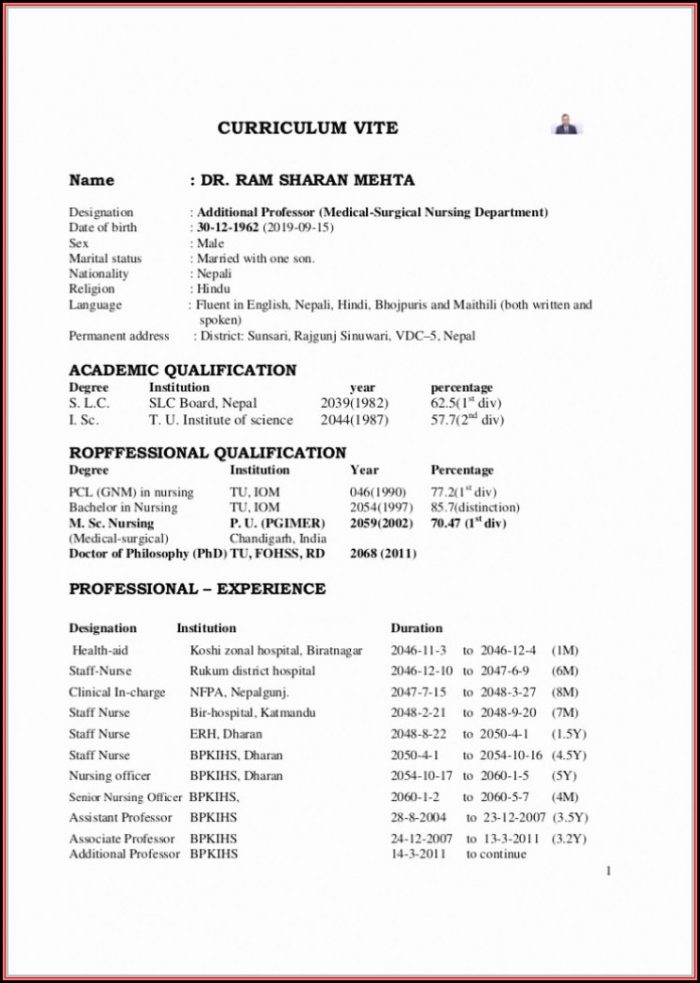 Staff Nurse Resume Format Free Download Staff Nurse Resume Format Free Download