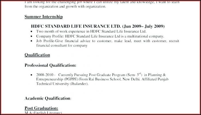 Standard Resume Format For Freshers Free Download Doc Standard Resume Format For Freshers Free Download Doc