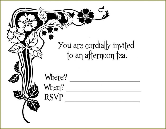 Tea Party Invitation Maker Tea Party Invitation Maker
