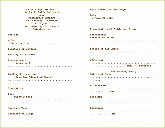 Templates For Church Programs Templates For Church Programs