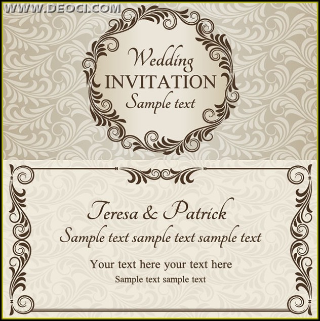Wedding Card Invitation Template Download Wedding Card Invitation Template Download