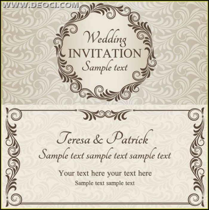 Wedding Card Invitation Templates Free Download Wedding Card Invitation Templates Free Download