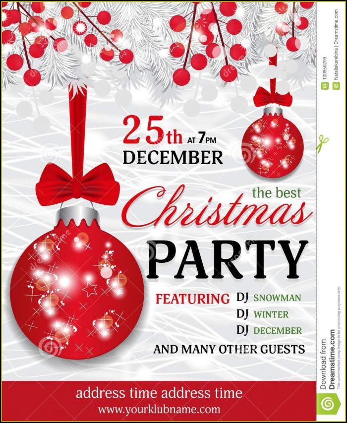 White Christmas Party Invitation Template White Christmas Party Invitation Template