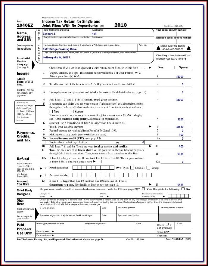 1040ez 2014 Tax Form Instructions 1040ez 2014 Tax Form Instructions