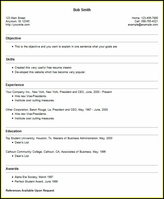 Best Resume Builder Free Online Best Resume Builder Free Online