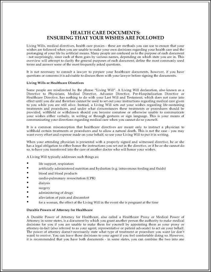 Colorado Advance Healthcare Directive Form Colorado Advance Healthcare Directive Form