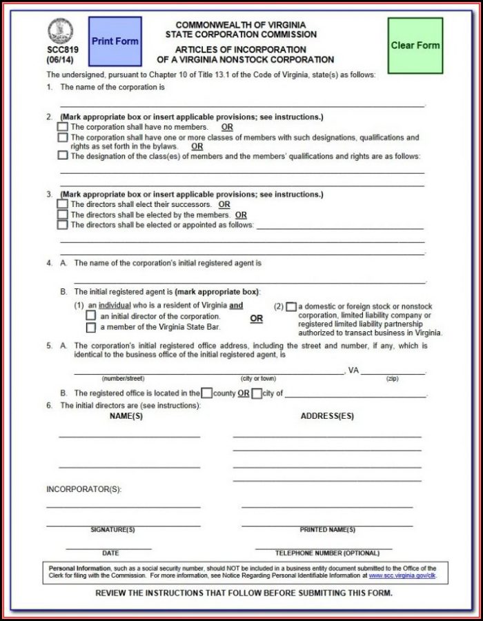 Commonwealth Of Virginia State Corporation Commission Annual Report Form Commonwealth Of Virginia State Corporation Commission Annual Report Form