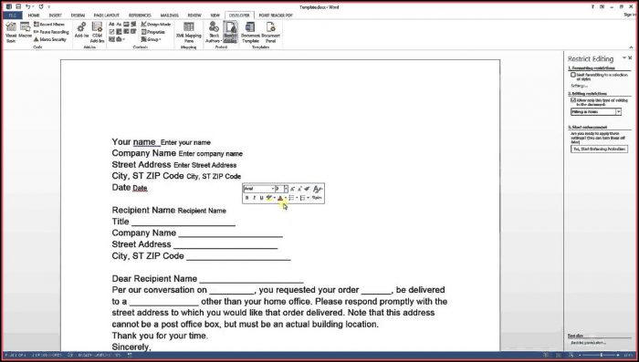 Create Fillable Form Word 2016 Create Fillable Form Word 2016