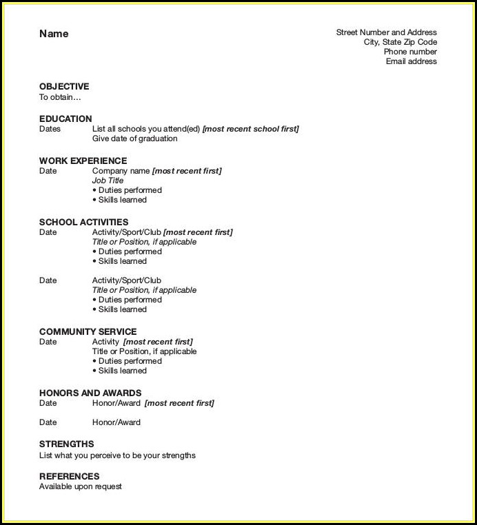 Downloadable Resume Formats Downloadable Resume Formats