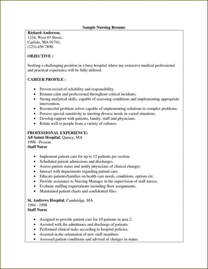 Examples Of Nursing Resume Templates Examples Of Nursing Resume Templates
