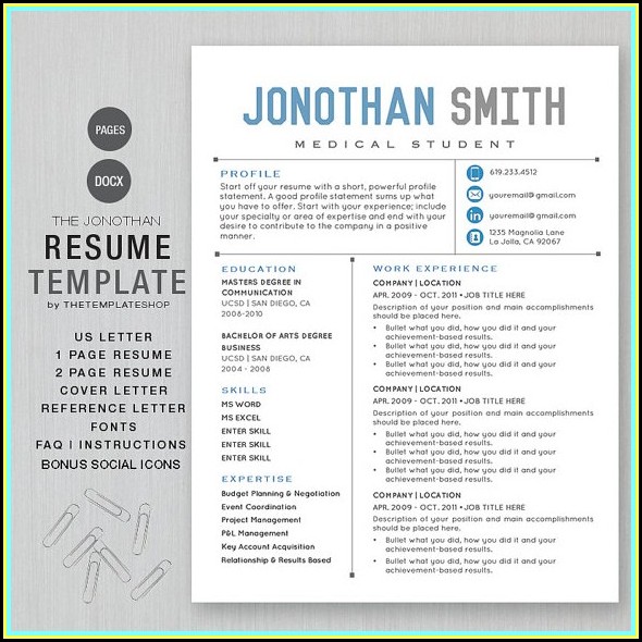 Free Creative Resume Templates Microsoft Word For Freshers Free Creative Resume Templates Microsoft Word For Freshers
