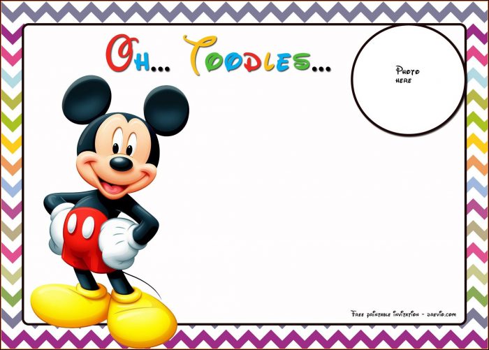 Free Mickey Mouse Birthday Invitation Template Free Mickey Mouse Birthday Invitation Template