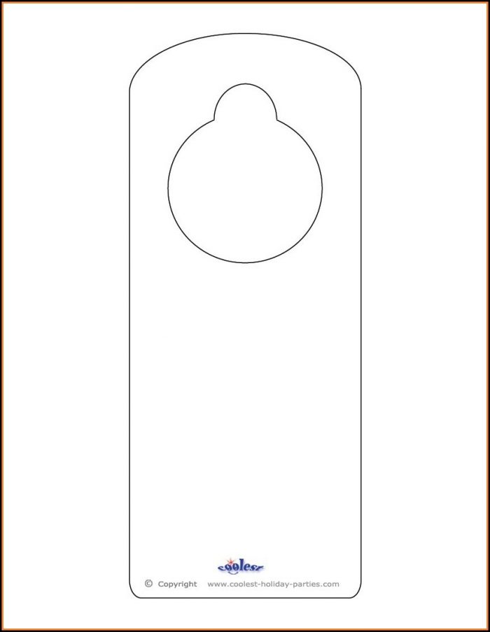 Free Printable Door Hanger Template Free Printable Door Hanger Template