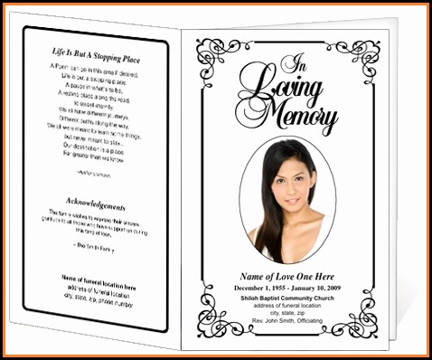 Free Printable Funeral Announcement Template Free Printable Funeral Announcement Template
