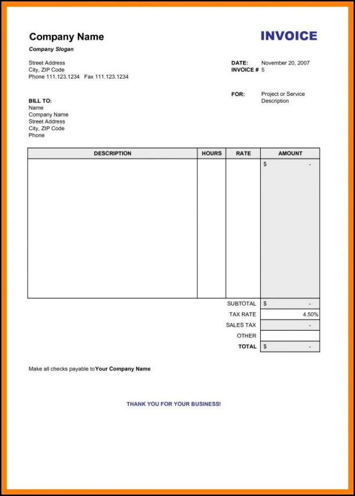 Free Printable Invoice Template Ireland Free Printable Invoice Template Ireland