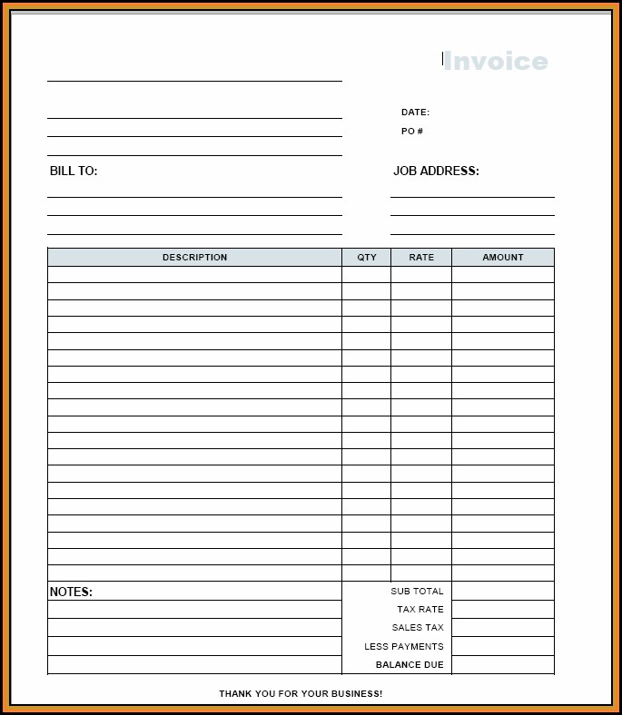 Free Printable Invoice Template Pdf Free Printable Invoice Template Pdf