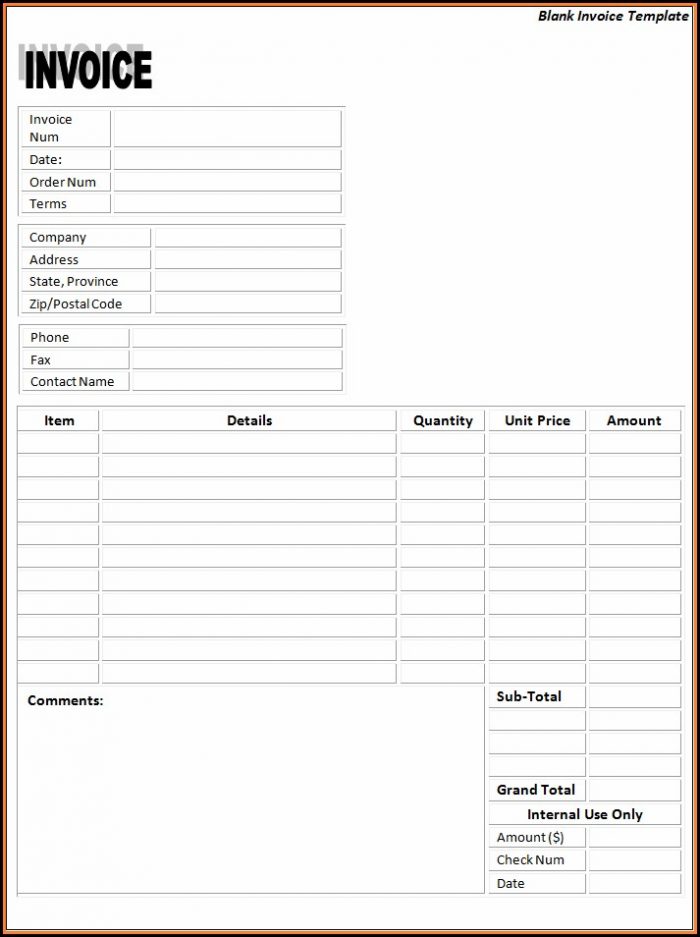 Free Printable Invoice Templates Word Free Printable Invoice Templates Word