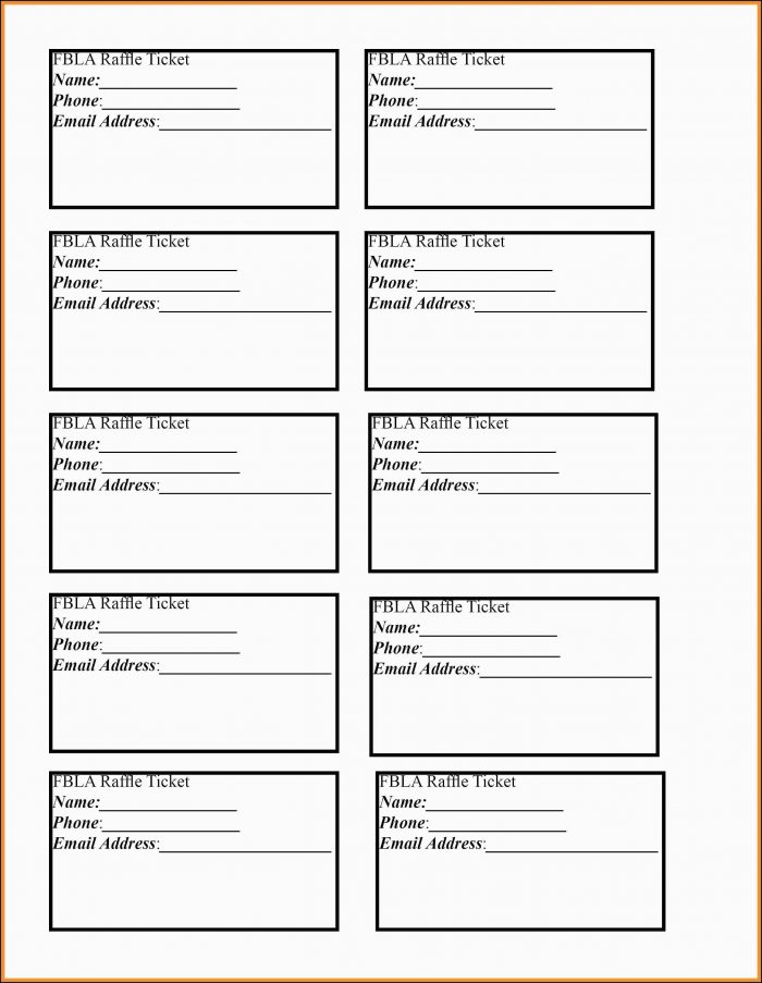 Free Printable Raffle Ticket Template Download Free Printable Raffle Ticket Template Download