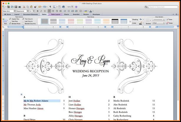 Free Printable Wedding Seating Chart Templates Free Printable Wedding Seating Chart Templates