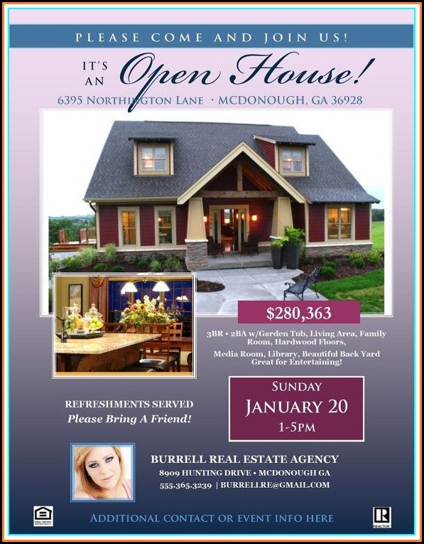 Free Realtor Open House Flyer Template Free Realtor Open House Flyer Template