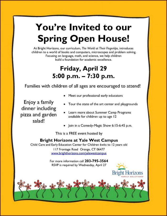 Free School Open House Flyer Template Free School Open House Flyer Template
