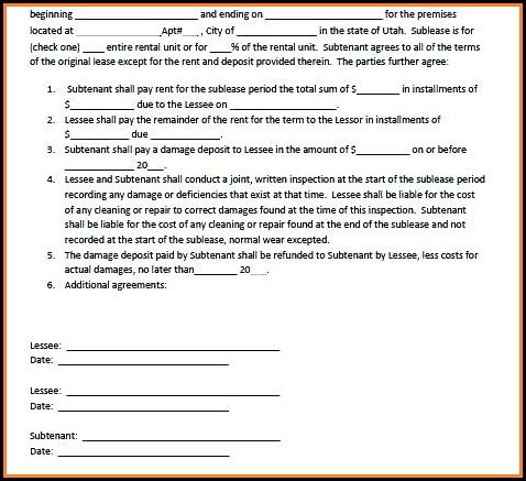 Free Subletting Agreement Template Uk Free Subletting Agreement Template Uk