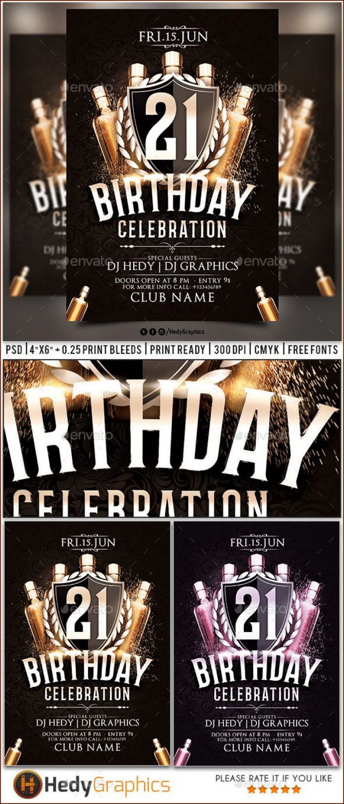Free Surprise Birthday Party Flyer Templates Free Surprise Birthday Party Flyer Templates
