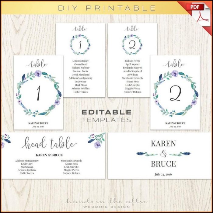 Free Table Number Templates 1 30 Free Table Number Templates 1 30