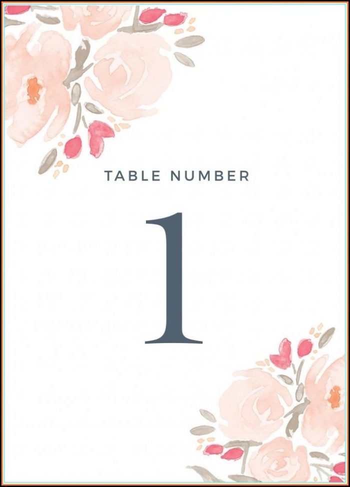Free Table Number Templates 1 50 Free Table Number Templates 1 50