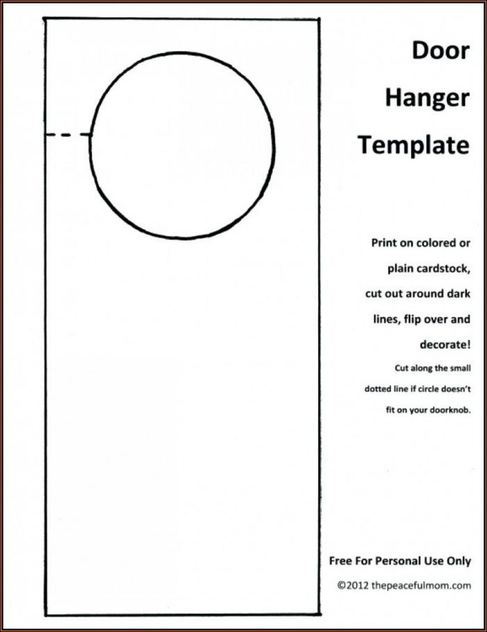 Free Wedding Door Hanger Template Free Wedding Door Hanger Template