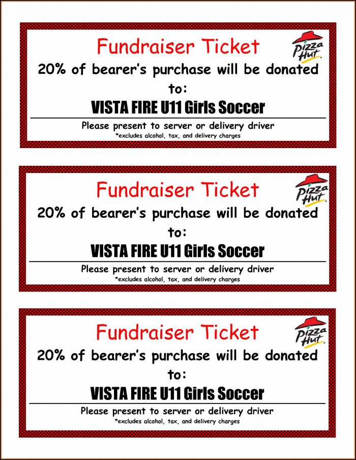 Fundraiser Ticket Template Free Download Fundraiser Ticket Template Free Download