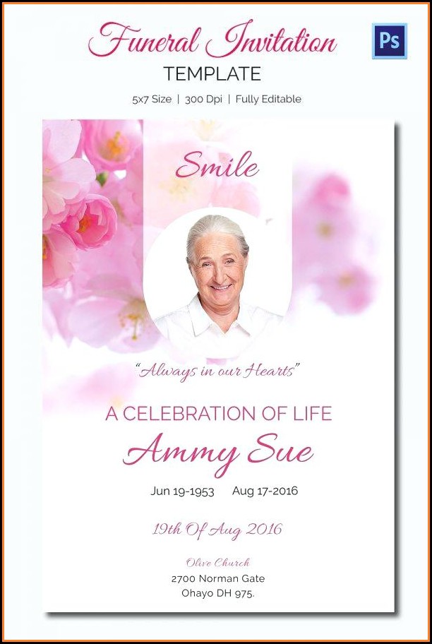 Funeral Announcement Template Microsoft Free Funeral Announcement Template Microsoft Free