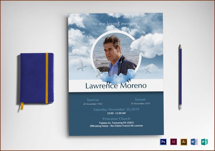Funeral Flyer Template Word Funeral Flyer Template Word