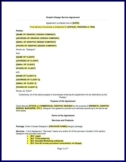 Graphic Design Contract Template Canada Graphic Design Contract Template Canada