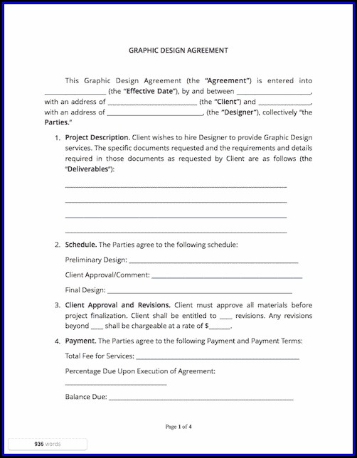 Graphic Design Contract Template Graphic Design Contract Template
