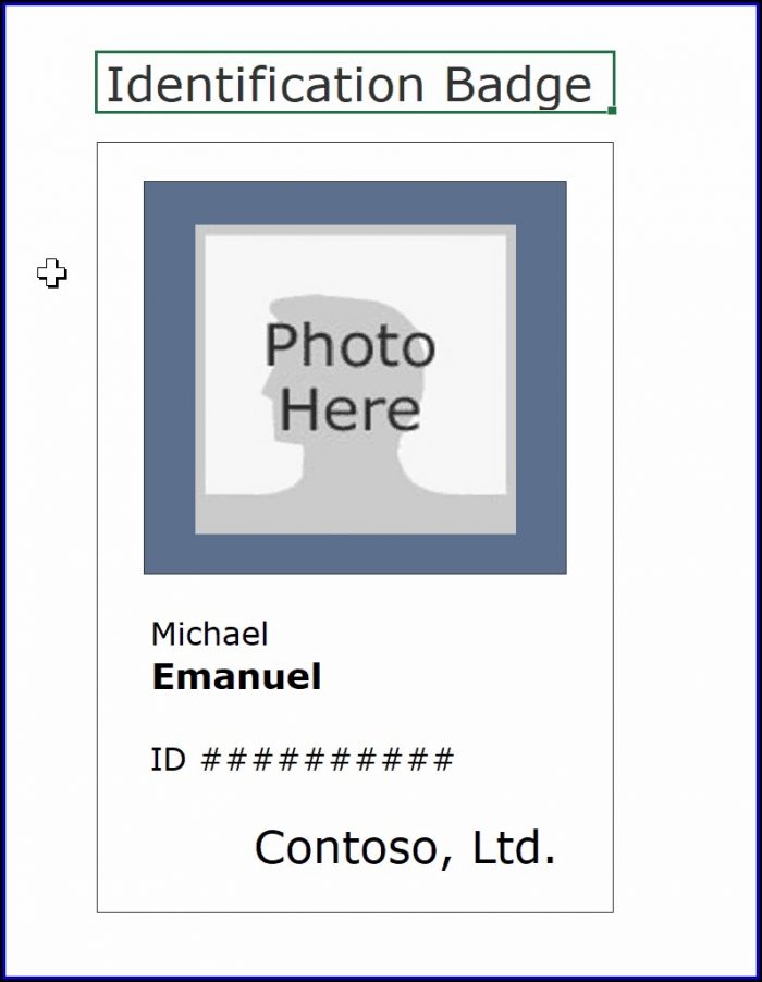 Id Badge Template Free Online Id Badge Template Free Online