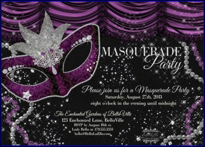 Masquerade Invitations Templates Free Masquerade Invitations Templates Free